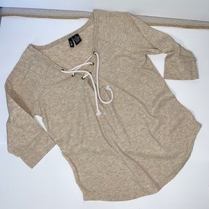 Ultra Flirt Top V neck Rope Tie